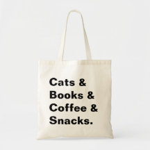 Gatos y tote de los libros