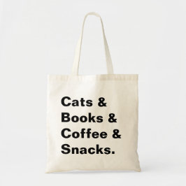Bolso De Tela Gatos y tote de los libros