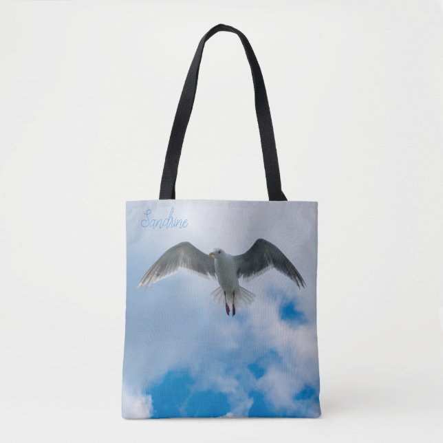 Bolso De Tela Gaviota ardiente (Anverso)