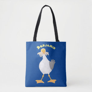 Bolso De Tela Gaviota divertida con personalizado de patatas fri