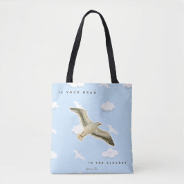Bolso De Tela Gaviota en las Nubes acuarela
