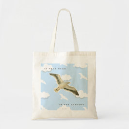 Bolso De Tela Gaviota en las Nubes acuarela