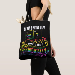 Bolso De Tela Gay Elemental No Sólo Periódicamente