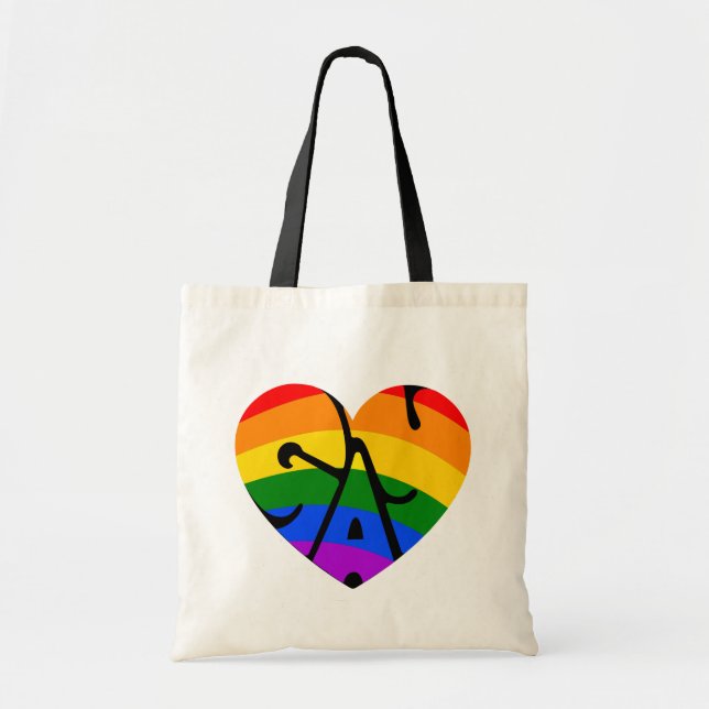 Bolso De Tela Gay Heart (Frente)