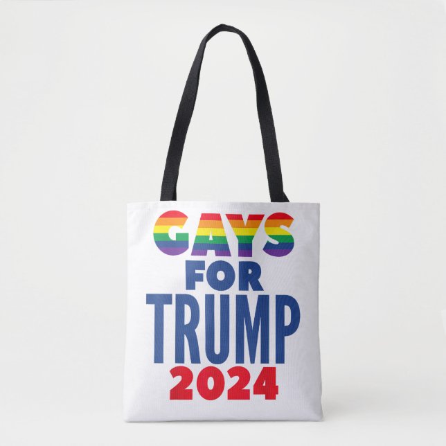 Bolso De Tela Gays para las elecciones de Trump 2024 (Anverso)