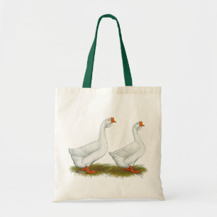 Bolso De Tela Geese africano blanco
