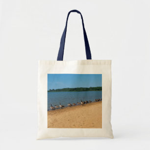 Bolso De Tela Geese en el lago Silver, Wisconsin