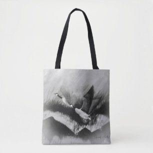 Bolso De Tela Geese gris