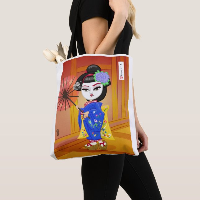 Bolso De Tela Geisha Tote Bag (Detalle)
