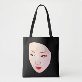 Bolso De Tela Geisha Woman Face