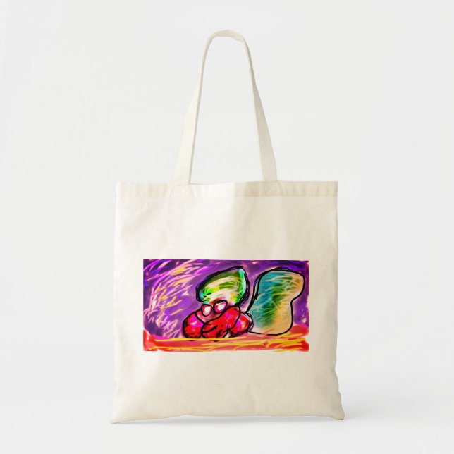 Bolso De Tela gema cangrejo ermitaño (Frente)