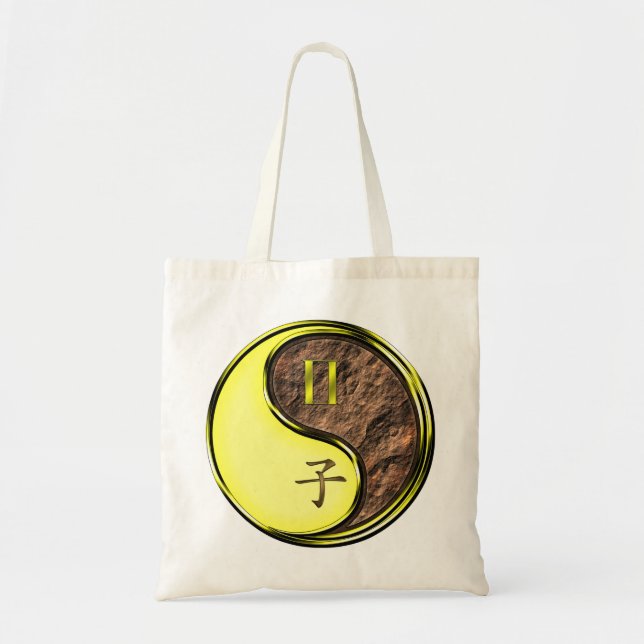 Bolso De Tela Gemini & Earth Rat (Frente)