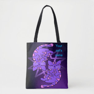 Bolso De Tela Gemini Gemini Purple personalizable Decagon Purple