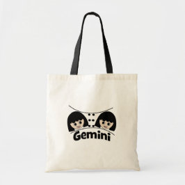 Bolso De Tela Gemini Rótulo Zodiac Gemini Gemelos Chicas Niños