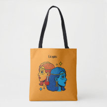 Gemini Signo Zodiacal Pop Art - Gemelos Celestiale
