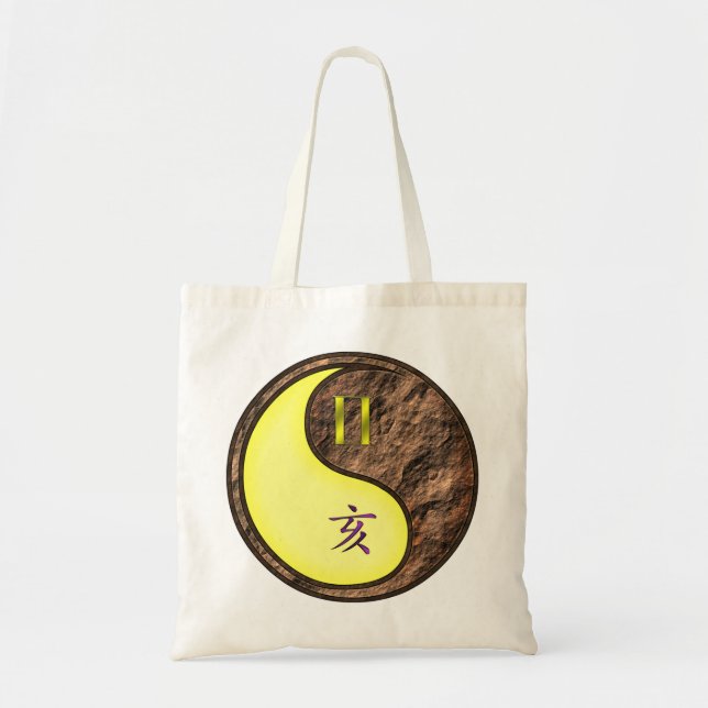 Bolso De Tela Gemini y Earth Boar (Frente)