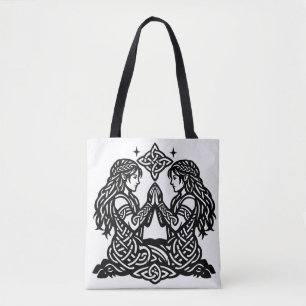 Bolso De Tela Géminis — Gemelos del Zodiaco de Tinta Embrujada