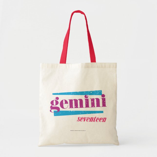 Bolso De Tela Géminis púrpuras (Frente)