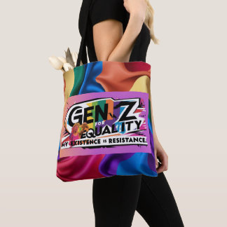 Bolso De Tela Gen Z por la igualdad - Mi existencia es resistenc