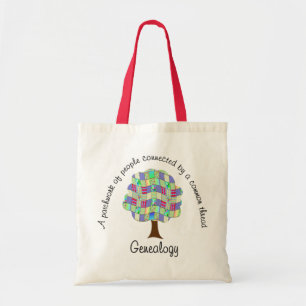 Bolso De Tela Genealogía de la trama del árbol de familia
