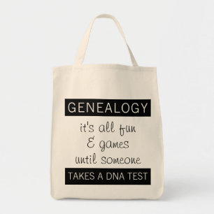 Bolso De Tela Genealogía Divertida Prueba de ADN Historia Famili