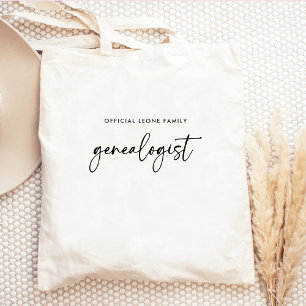 Bolso De Tela Genealógico familiar oficial en escritura   Elegan