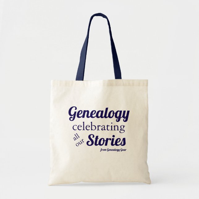 Bolso De Tela Genealogy – celebrating all our stories (Frente)