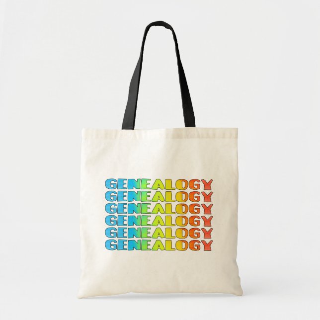 Bolso De Tela Generaciones de genealogía (Frente)