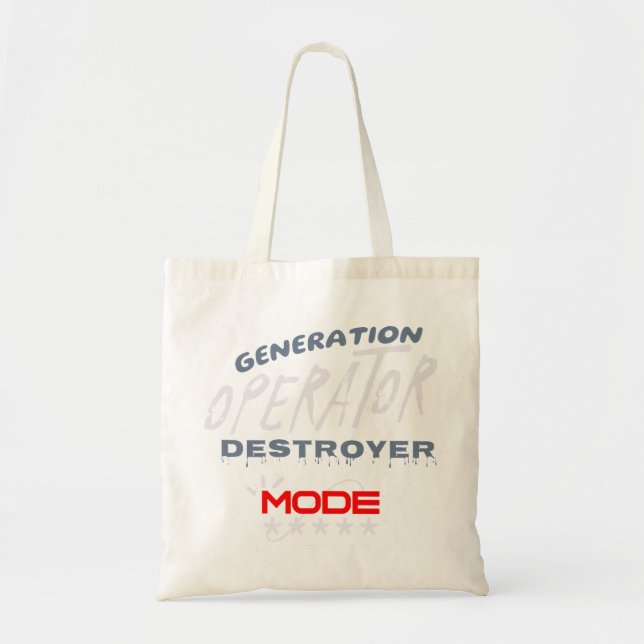 Bolso De Tela Generation Operator Destroyer Mode (Frente)