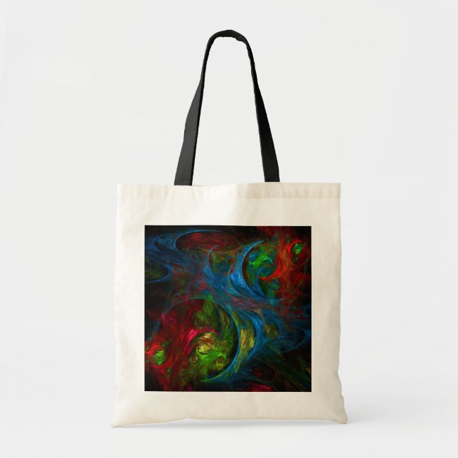 Bolso De Tela Genesis Blue Abstract Art Tote Bag (Frente)