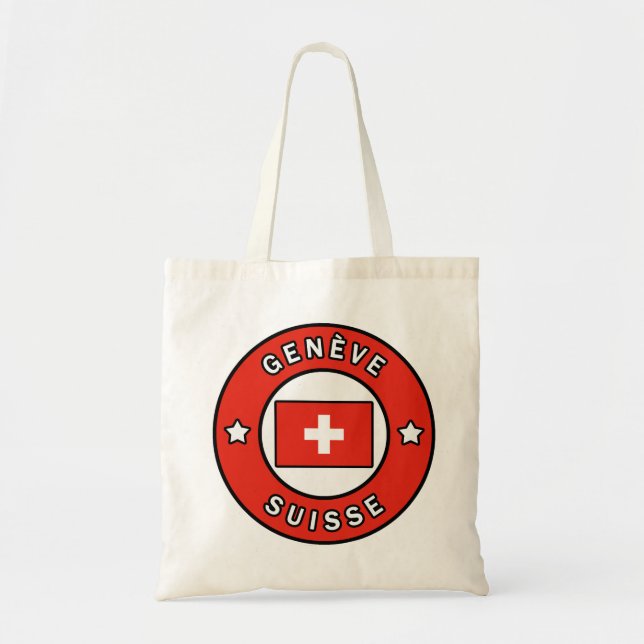 Bolso De Tela Genève Suisse (Frente)