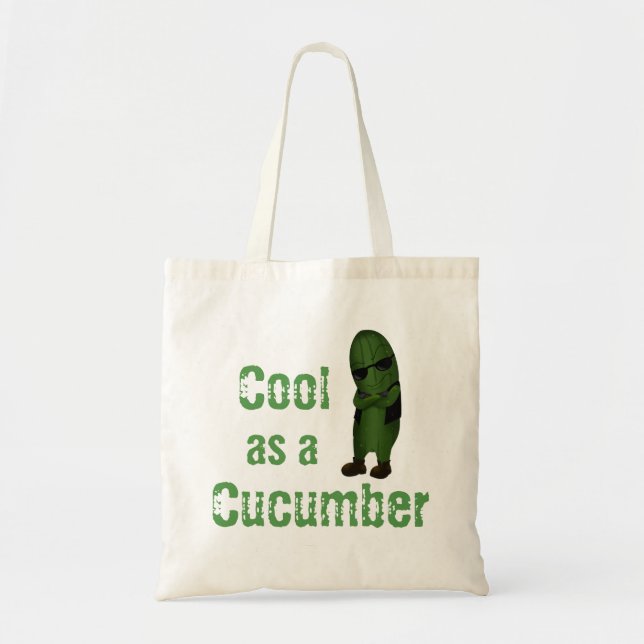 Bolso De Tela Genial Como Un Pepino (Frente)