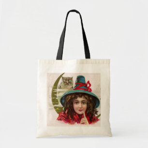 Bolso De Tela genial truco de bruja de búho vintage de Hallowee