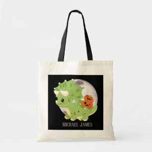 Bolso De Tela genial unisex niños dinosaurio agregar nombre Hall