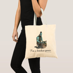 Bolso De Tela Genie Cocina Magia Fantasía Tote de presupuesto