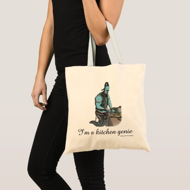 Bolso De Tela Genie Cocina Magia Fantasía Tote de presupuesto (Anverso (producto))