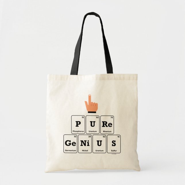 Bolso De Tela Genio puro (Frente)