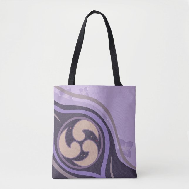 Bolso De Tela Genshin Impact Raiden Shogun Ei (Anverso)