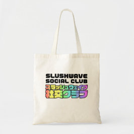 Bolso De Tela Gente del Club Social Slushwave y tote de logo de 