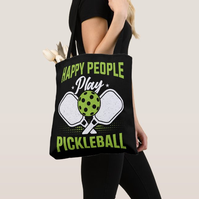 Bolso De Tela Gente feliz juega a jugar al baloncesto (Detalle)