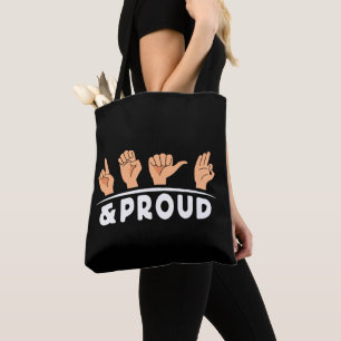 Bolso De Tela Gente Sorda Y Orgullosa Gente Sorda Rótulo De Orto