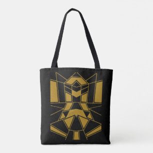 Bolso De Tela Geo #545 Oro