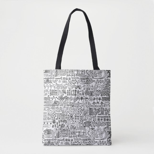 Bolso De Tela geo design (Anverso)