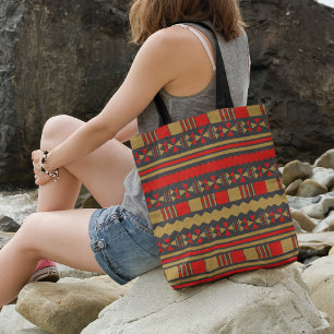 Bolso De Tela Geo étnico azteca