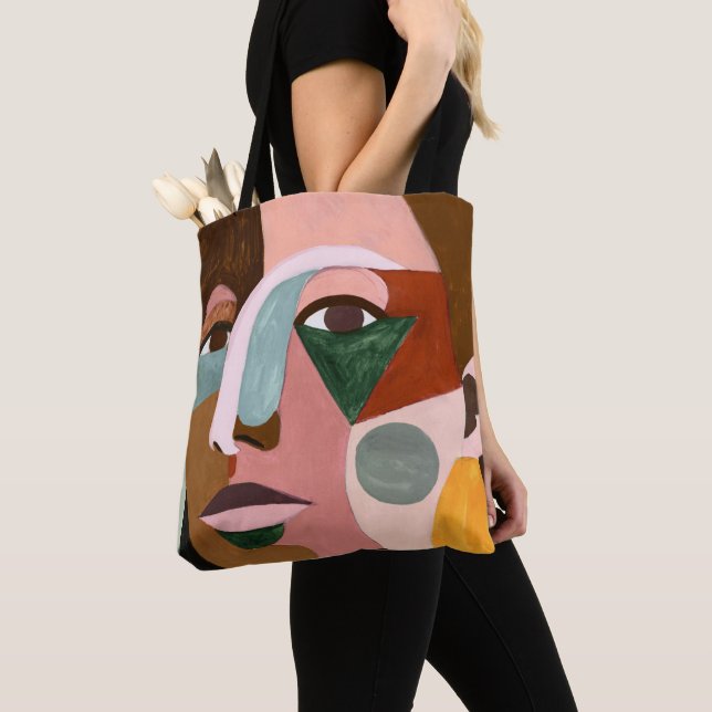 Bolso De Tela Geo Face (Detalle)