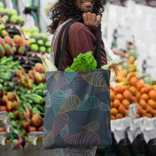 Bolso De Tela Geo swirls