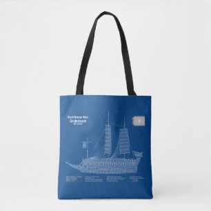 Bolso De Tela Geobukseon del barco de tortuga - Ship Blueprint A