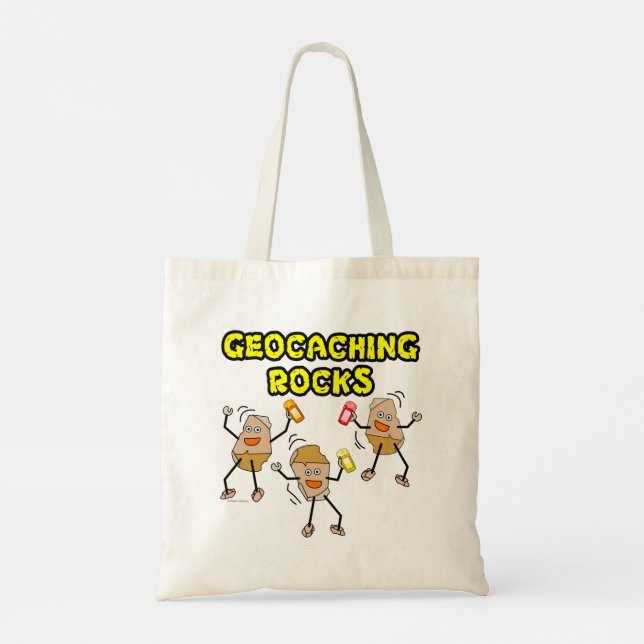 Bolso De Tela Geocaching Rocks (Reverso)