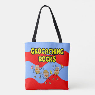 Bolso De Tela Geocaching Rocks