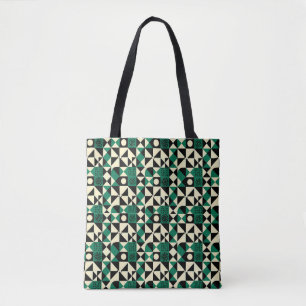 Bolso De Tela GeoChic: Geométrica elegante